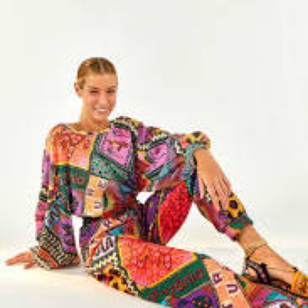 FARM Rio Dotted Patch Scarf sweatshirt and joggers set